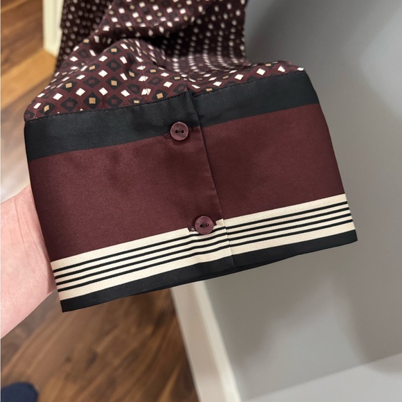 H&M Multicolored Boxy Button Down Blouse - Picture 3 of 4